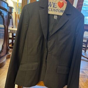 Grey Pinstripe Super 120's Suit Jacket